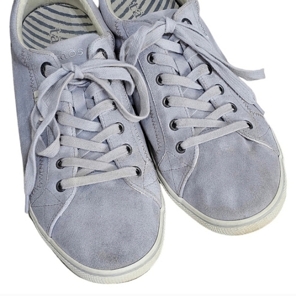 Taos Retro Star Sneakers Womens Light Gray Size 11 Lace Up Canvas Cushioned - Picture 7 of 10
